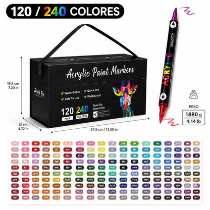 Rotuladores acrílicos 24 colores