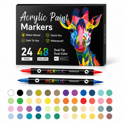 Rotuladores acrílicos 24 colores