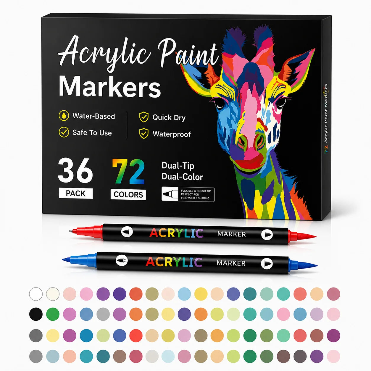 Rotuladores acrílicos 24 colores