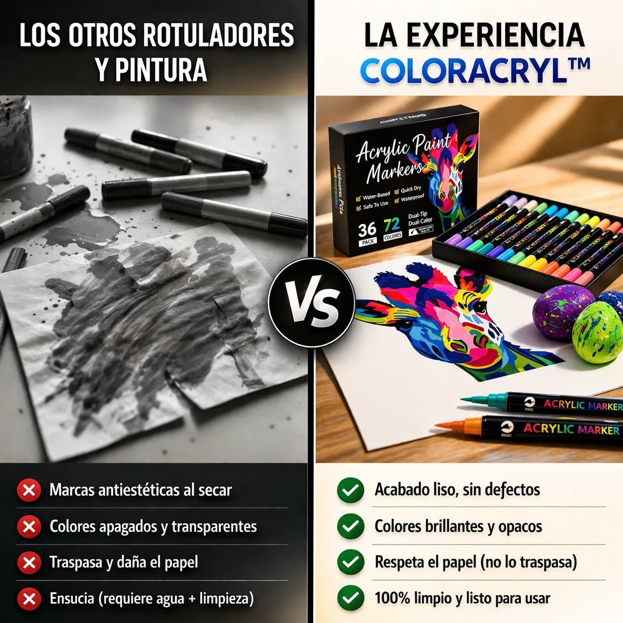 Rotuladores acrílicos 24 colores