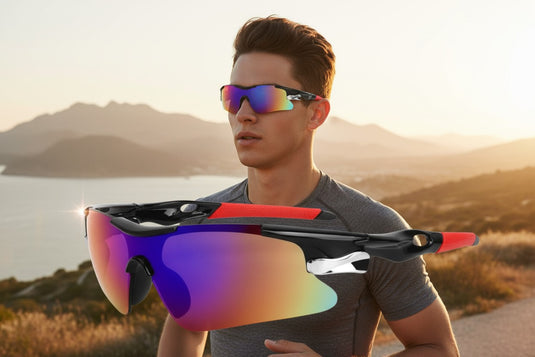 Lunettes de sport Velox portées en extérieur