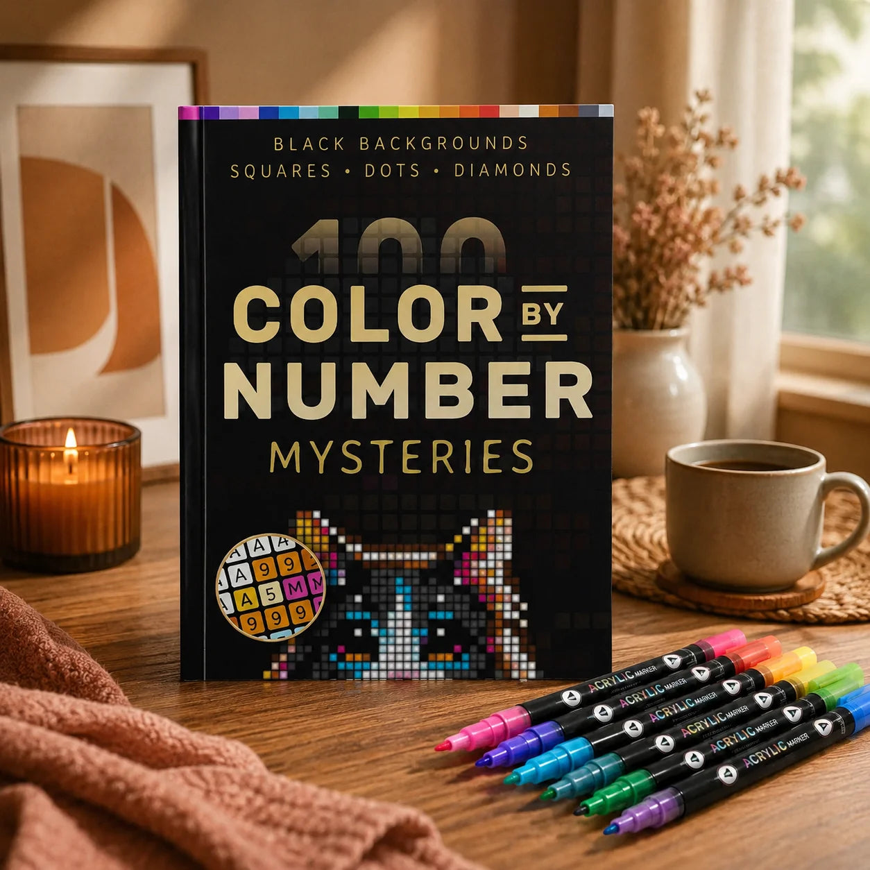 Libro para Colorear por Números – 100 Misterios