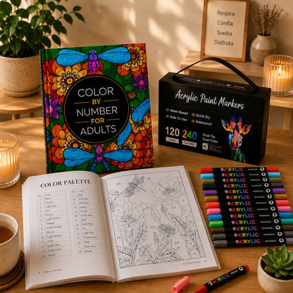 Libro para Colorear por Números - Adultos