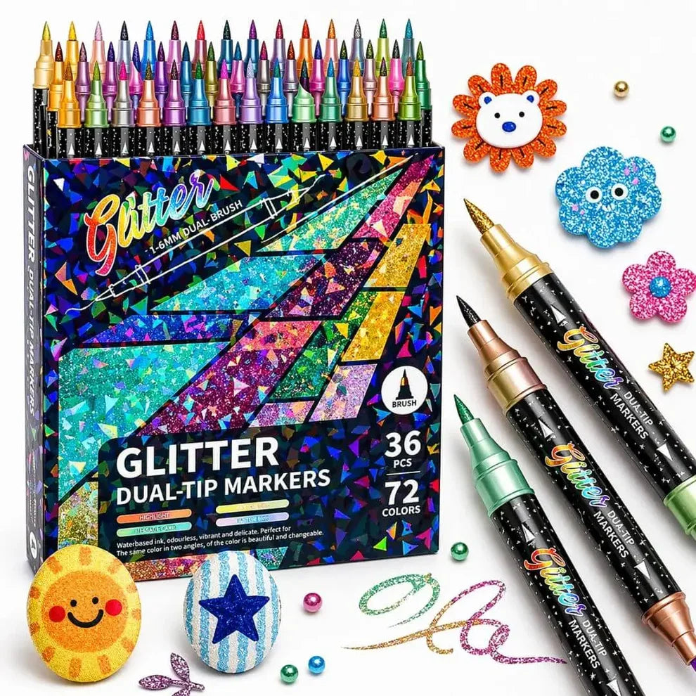 Rotuladores con efecto shimmer y purpurina —  GlowArt™