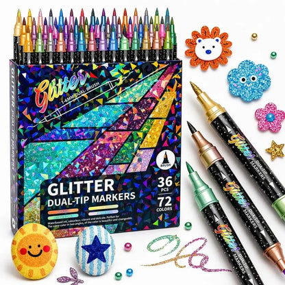 Rotuladores con efecto shimmer y purpurina —  GlowArt™
