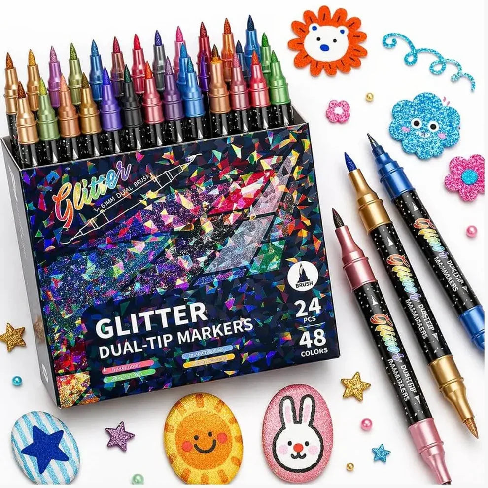 Rotuladores con efecto shimmer y purpurina —  GlowArt™