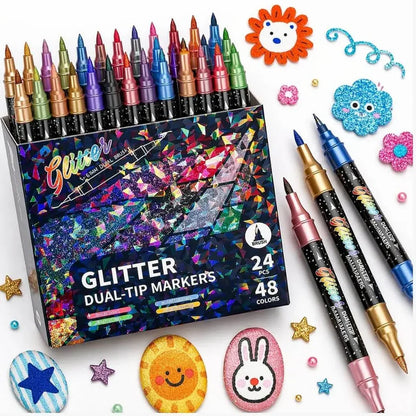 Rotuladores con efecto shimmer y purpurina —  GlowArt™